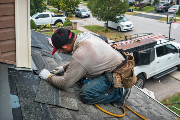 Professional Roofing technician working in Brookeville, MD